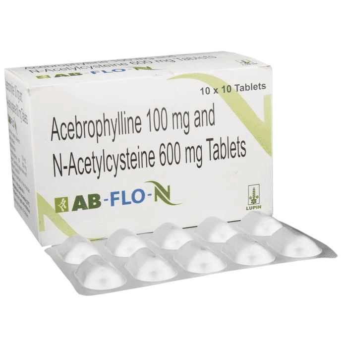 AB-Flo-N Tablet – Acebrophylline (100mg) by Lupin Ltd — photo 1 of 6