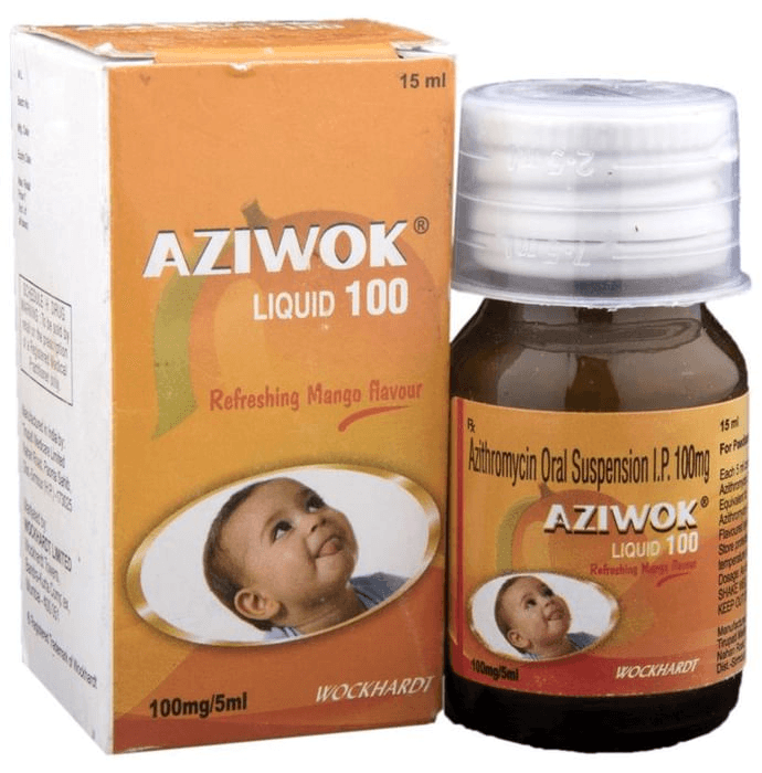 Aziwok 100 Liquid – d25bdc39-2b23-400d-b30c-7bc521ad4ca0 by Dr Reddy's Laboratories Ltd — photo 1 of 5