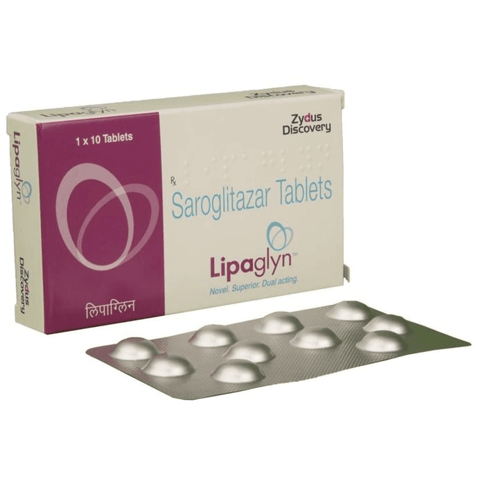 Lipaglyn Tablet – Saroglitazar (4mg) by Zydus Cadila — photo 1 of 4