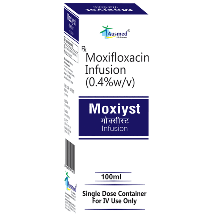 Moxiyst Infusion – Moxifloxacin (0.4% w/v) by Care Formulation Labs Pvt Ltd — photo 1 of 2