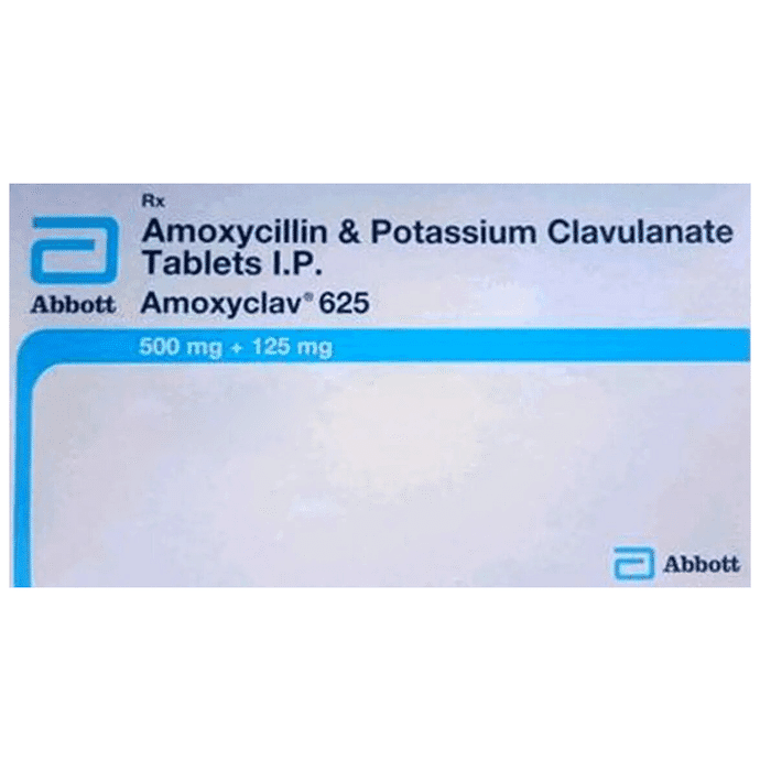 Amoxyclav 625 Tablet – Amoxycillin (500mg) 625 mg by Abbott