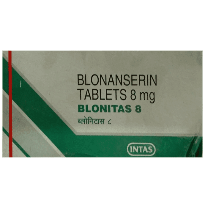 Blonitas 8 Tablet – Blonanserin (8mg) 8 mg by Intas Pharmaceuticals Ltd — photo 1 of 3