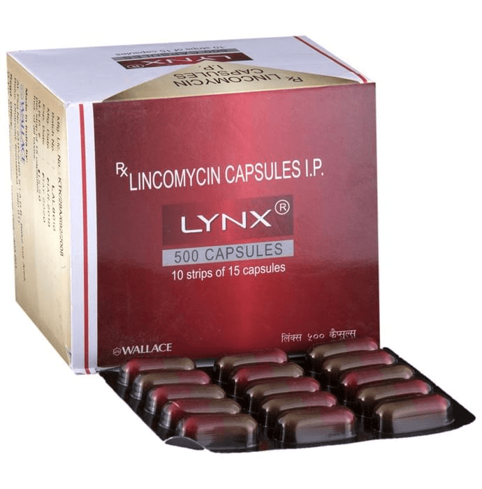 Lynx 500 Capsule – Lincomycin (500mg) 500 mg by Wallace Pharmaceuticals Pvt Ltd — photo 1 of 6