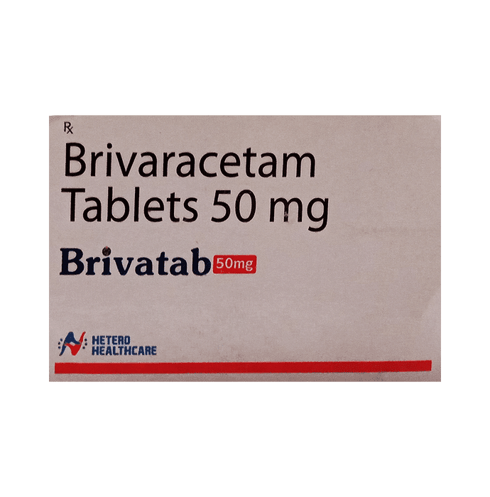 Brivatab 50mg Tablet – Brivaracetam (50mg) 50 mg by Hetero Healthcare Limited