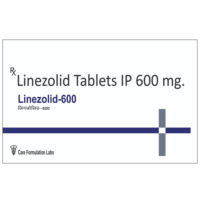 Linezolid 600 Tablet – Linezolid (600mg) 600 mg by Care Formulation Labs Pvt Ltd — photo 1 of 2