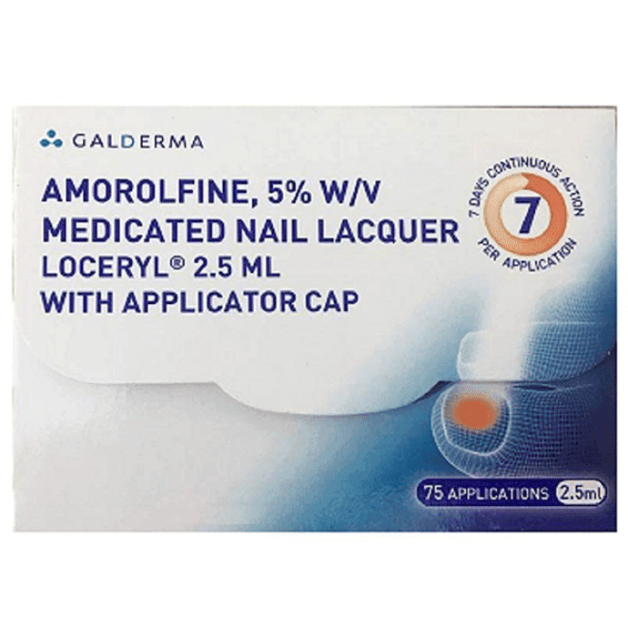 Loceryl Nail Lacquer – Amorolfine (5% w/v) by Galderma India Pvt Ltd — photo 1 of 2