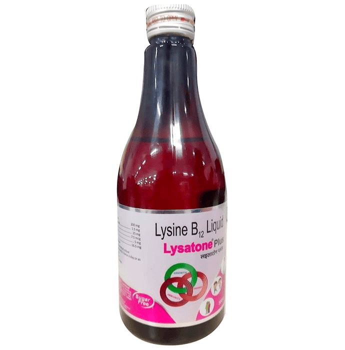Lysatone Plus Syrup Sugar Free – b3bc0f9b-0bb4-410b-be20-2ee77fc33ca7 by Veritaz Healthcare Ltd — photo 1 of 3