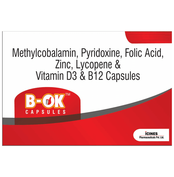 B-Ok Capsule – 6e162b68-397a-48bd-adcf-ad20301e4b28 by Icines Pharmaceutical Pvt Ltd — photo 1 of 2