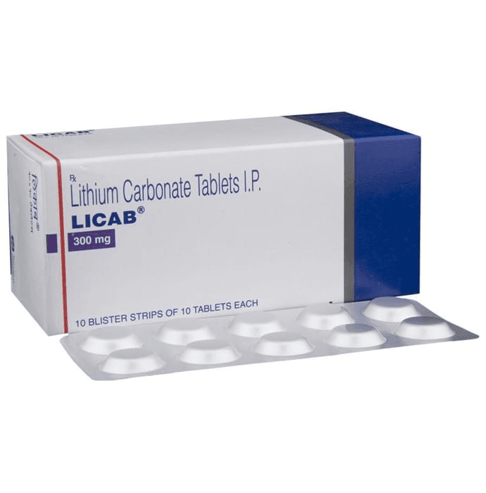 Licab Tablet – Lithium carbonate (300mg) by Torrent Pharmaceuticals Ltd — photo 1 of 6