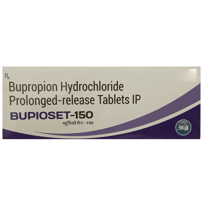Bupioset 150 Tablet PR – Bupropion (150mg) 150 mg by Brainwave Healthcare Pvt Ltd — photo 1 of 3