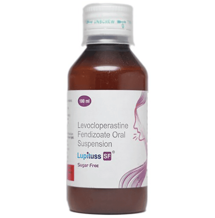 Lupituss SF Suspension – Levocloperastine (20mg/5ml) by Lupin Ltd — photo 1 of 2