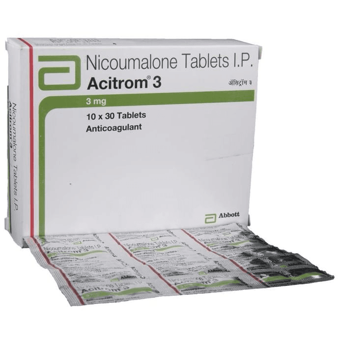 Acitrom 3 Tablet – Acenocoumarol (3mg) 3 mg by Abbott — photo 1 of 4