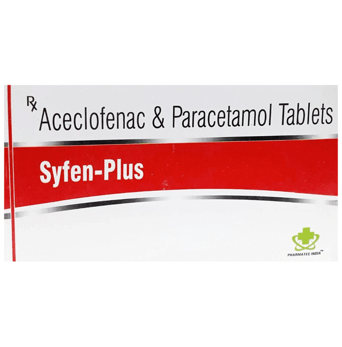 Syfen-Plus Tablet – Aceclofenac (100mg) by Pharmatec India Pvt Ltd — photo 1 of 2