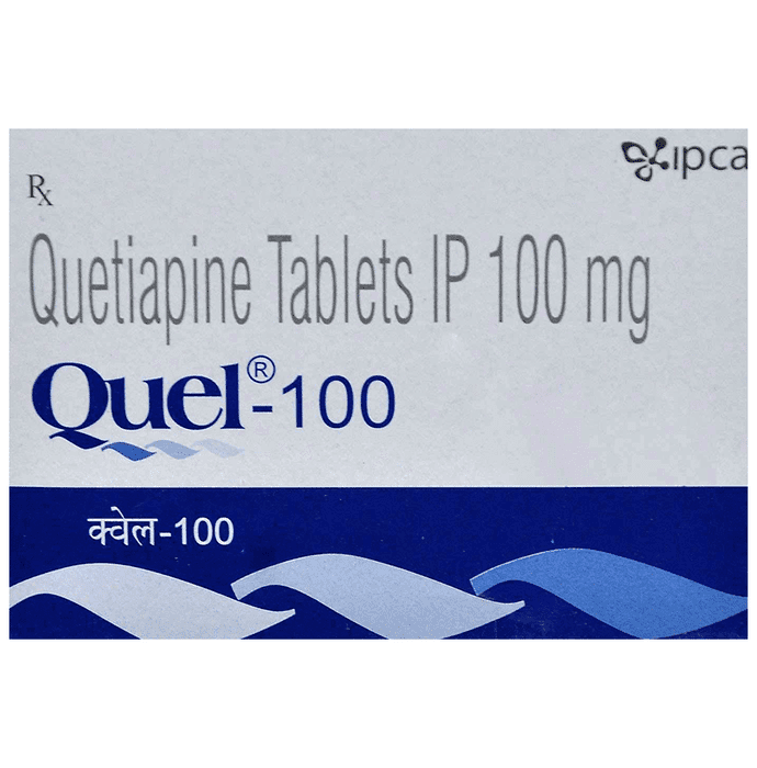 Quel 100 Tablet – Quetiapine (100mg) 100 mg by Ipca Laboratories Ltd — photo 1 of 4