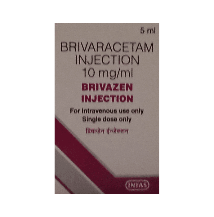 Brivazen Injection – Brivaracetam (10mg/ml) by Intas Pharmaceuticals Ltd — photo 1 of 2