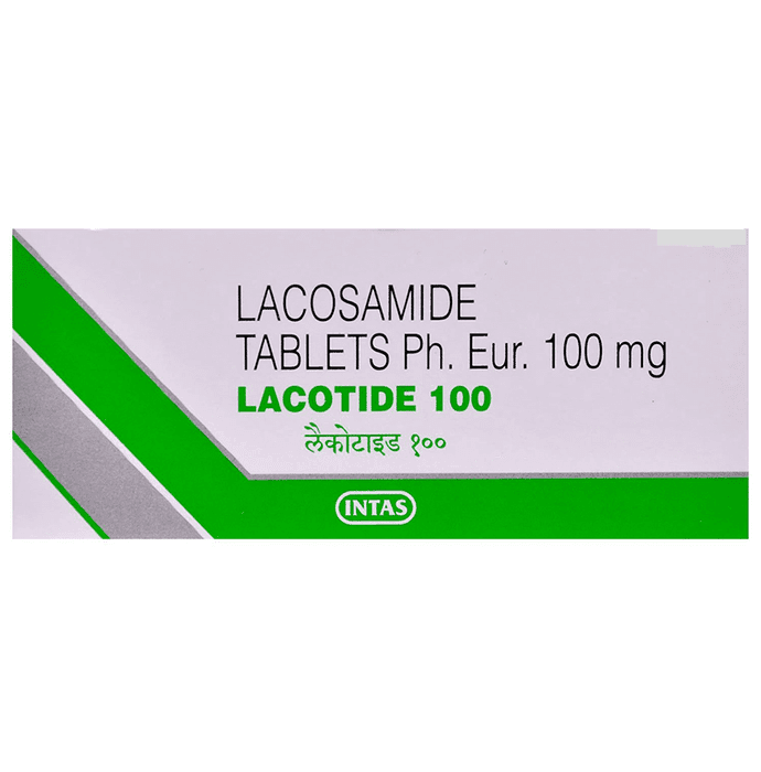 Lacotide 100mg Tablet – Lacosamide (100mg) 100 mg by Intas Pharmaceuticals Ltd — photo 1 of 4
