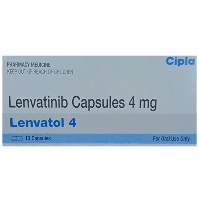 Lenvatol 4mg Capsule – Lenvatinib (4mg) 4 mg by Cipla Ltd — photo 1 of 2