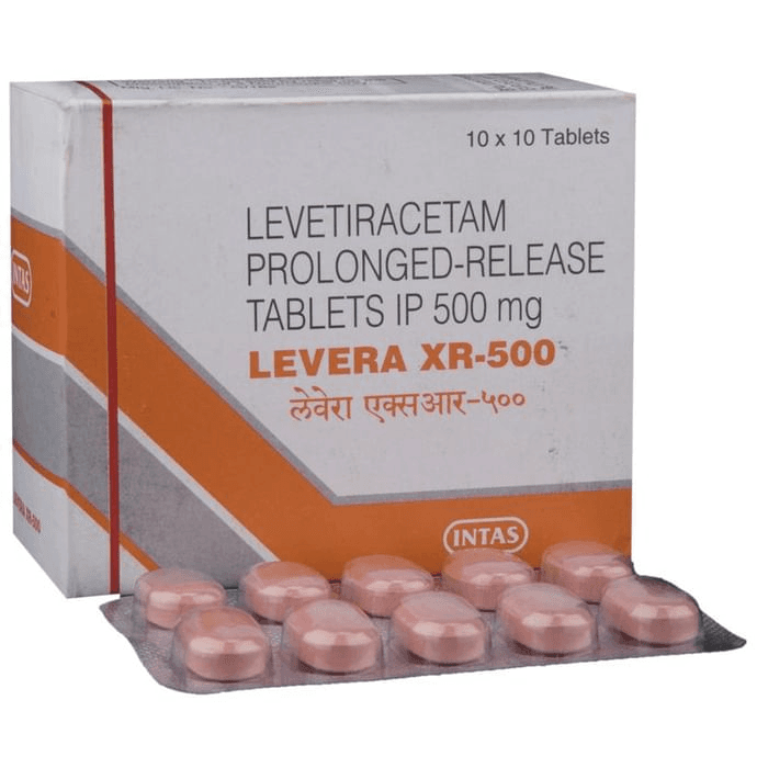 Levera XR 500 Tablet – Levetiracetam (500mg) 500 mg by Intas Pharmaceuticals Ltd — photo 1 of 6