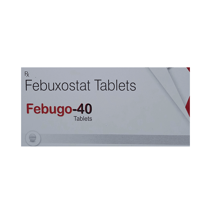 Febugo 40 Tablet – Febuxostat (40mg) 40 mg by Friska Nutraceuticals Pvt Ltd — photo 1 of 3