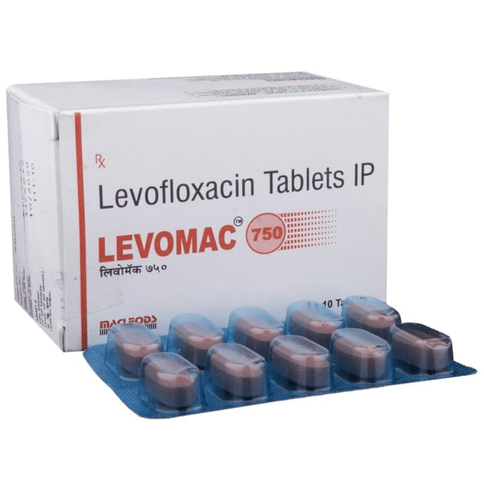 Levomac 750 Tablet – Levofloxacin (750mg) 750 mg by Macleods Pharmaceuticals Pvt Ltd — photo 1 of 6