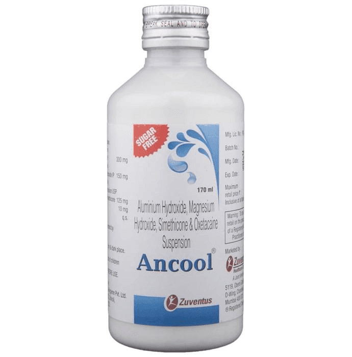 Ancool Oral Suspension Sugar Free – 3e1c6572-bb23-4ab8-8c2b-d99d19931f18 by Zuventus Healthcare Ltd — photo 1 of 2