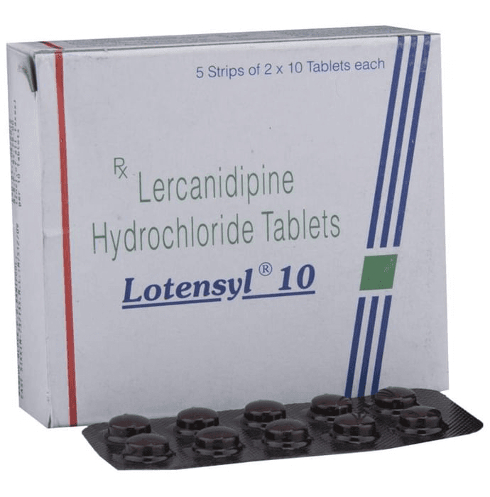 Lotensyl 10 Tablet – Lercanidipine (10mg) 10 mg by Sun Pharmaceutical Industries Ltd — photo 1 of 6