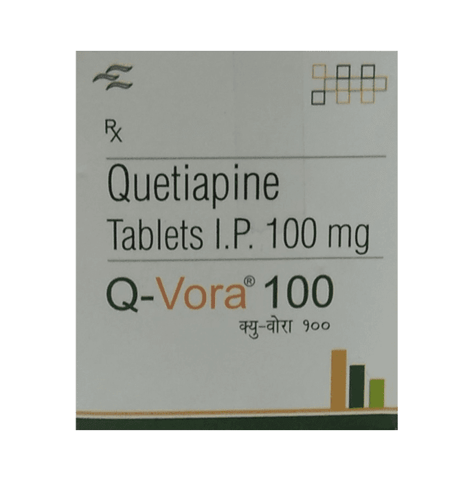 Q-Vora 100mg Tablet – Quetiapine (100mg) 100 mg by Kriven Health Solutions — photo 1 of 5