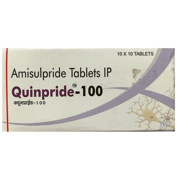 Quinpride 100 Tablet – Amisulpride (100mg) 100 mg by Quince Lifesciences Pvt Ltd — photo 1 of 2