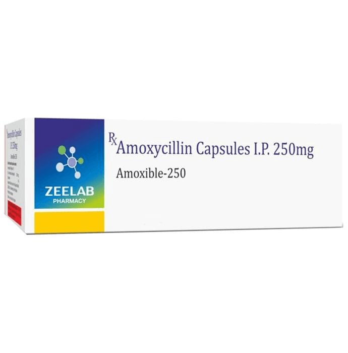 Amoxible 250 Capsule – 02ec8708-8313-44e5-954b-8fd46f54038b by Zeelab Pharmacy Pvt Ltd — photo 1 of 3
