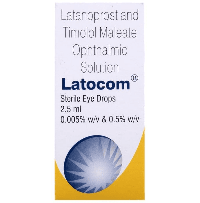 Latocom Eye Drops – Timolol (5mg/ml) by Sun Pharmaceutical Industries Ltd — photo 1 of 2