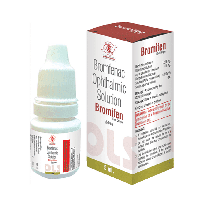 Bromifen Eye Drop – Bromfenac (0.09% w/v) by Optho Life Sciences Pvt Ltd