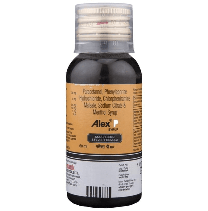 Alex P Syrup – Chlorpheniramine Maleate (0.5mg/5ml) by Glenmark Pharmaceuticals Ltd — photo 1 of 2