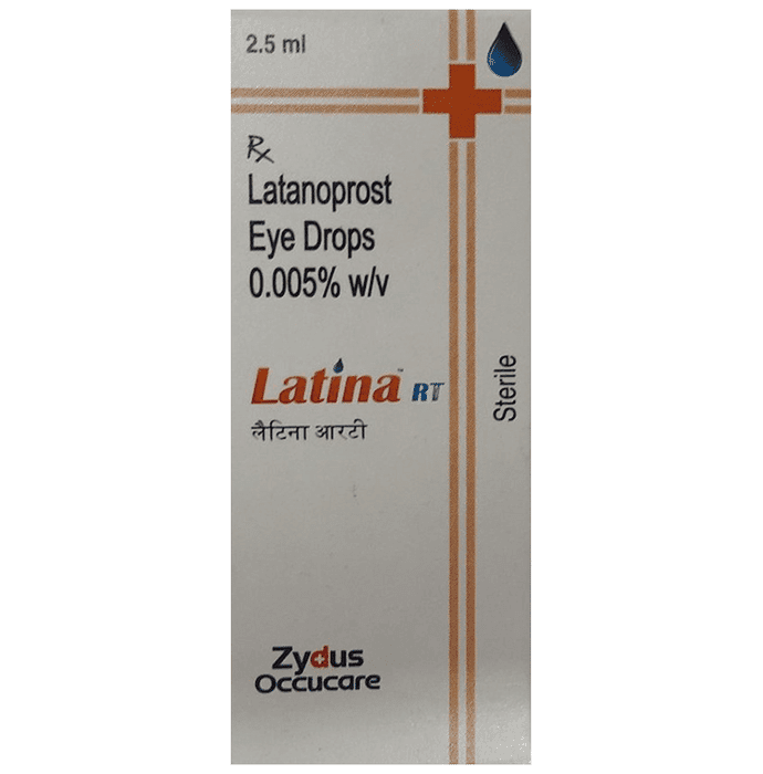 Latina RT Eye Drop – Latanoprost (0.005% w/v) by Zydus Cadila — photo 1 of 2