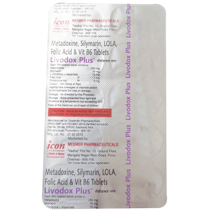 Livodox Plus Tablet – 4982a8ff-1efb-4226-804b-e7cace397af1 by Icon Life Sciences