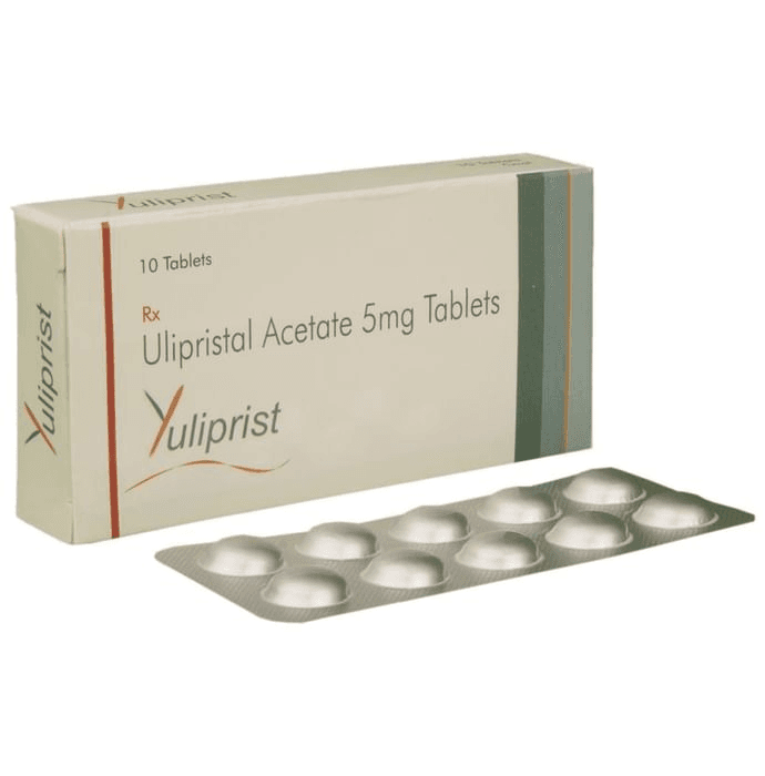Yuliprist Tablet – Ulipristal acetate (5mg) by Jagsonpal Pharmaceuticals Ltd — photo 1 of 3