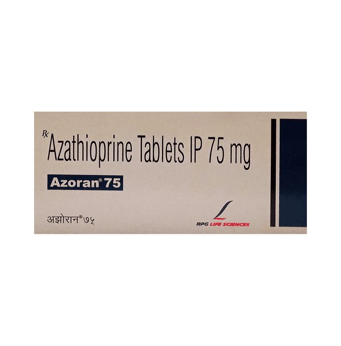 Azoran 75 Tablet – Azathioprine (75mg) 75 mg by RPG Life Sciences Ltd — photo 1 of 3