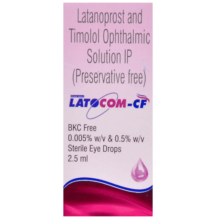 Latocom CF Eye Drop – Timolol (5mg/ml) by Sun Pharmaceutical Industries Ltd — photo 1 of 3
