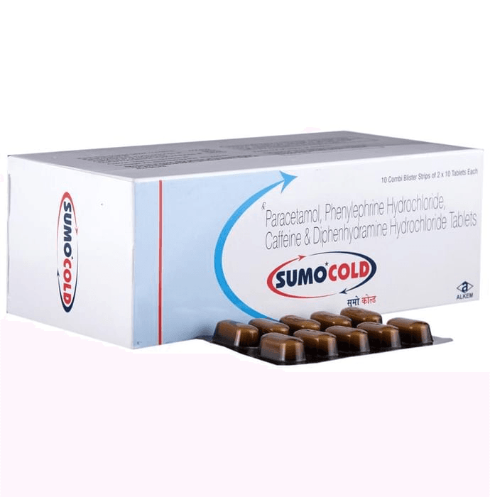 Sumo Cold Tablet – Caffeine (30mg) by Alkem Laboratories Ltd — photo 1 of 6