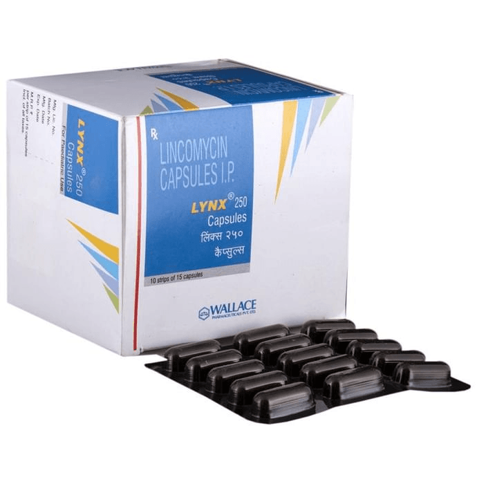 Lynx 250 Capsule – Lincomycin (250mg) 250 mg by Wallace Pharmaceuticals Pvt Ltd — photo 1 of 6