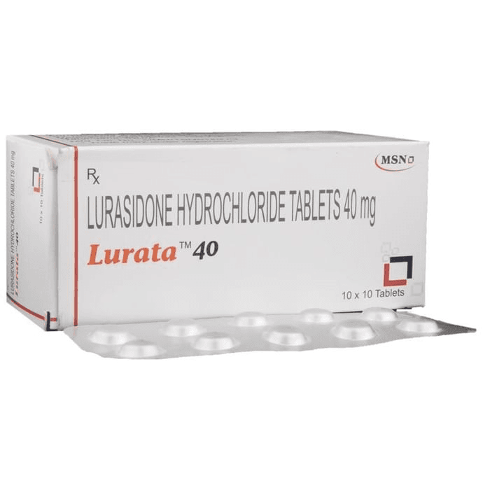 Lurata 40 Tablet – Lurasidone (40mg) 40 mg by MSN Laboratories — photo 1 of 6