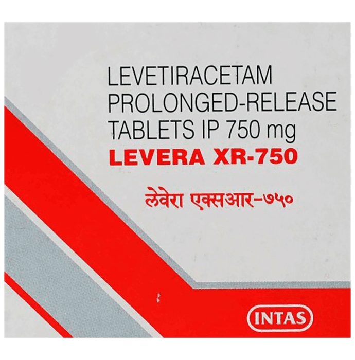 Levera XR 750 Tablet – Levetiracetam (750mg) 750 mg by Intas Pharmaceuticals Ltd — photo 1 of 4