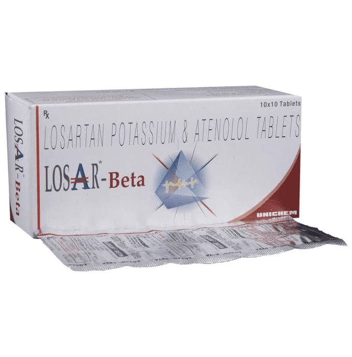 Losar-Beta Tablet – 6fc81a5e-cc78-48b4-a944-260dc776e899 by Torrent Pharmaceuticals Ltd — photo 1 of 5