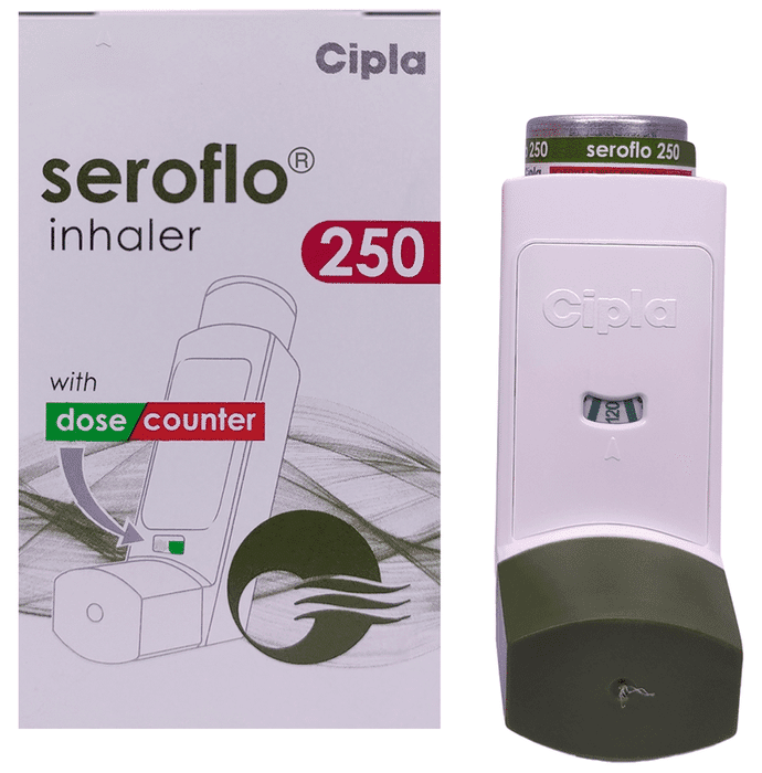Seroflo 250 Inhaler – Salmeterol (25mcg) 250 mg by Cipla Ltd — photo 1 of 8