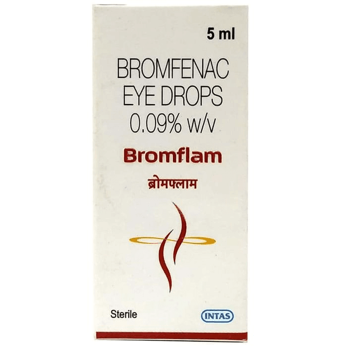 Bromflam Eye Drop – Bromfenac (0.09% w/v) by Intas Pharmaceuticals Ltd — photo 1 of 2