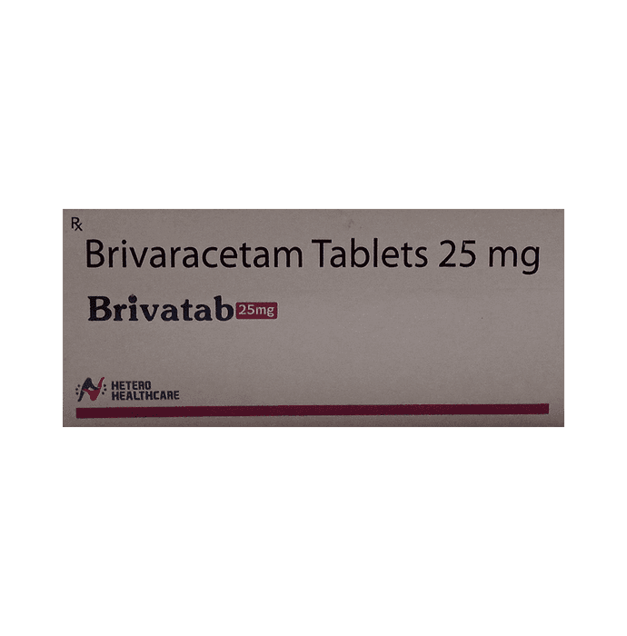 Brivatab 25mg Tablet – Brivaracetam (25mg) 25 mg by Hetero Healthcare Limited — photo 1 of 2