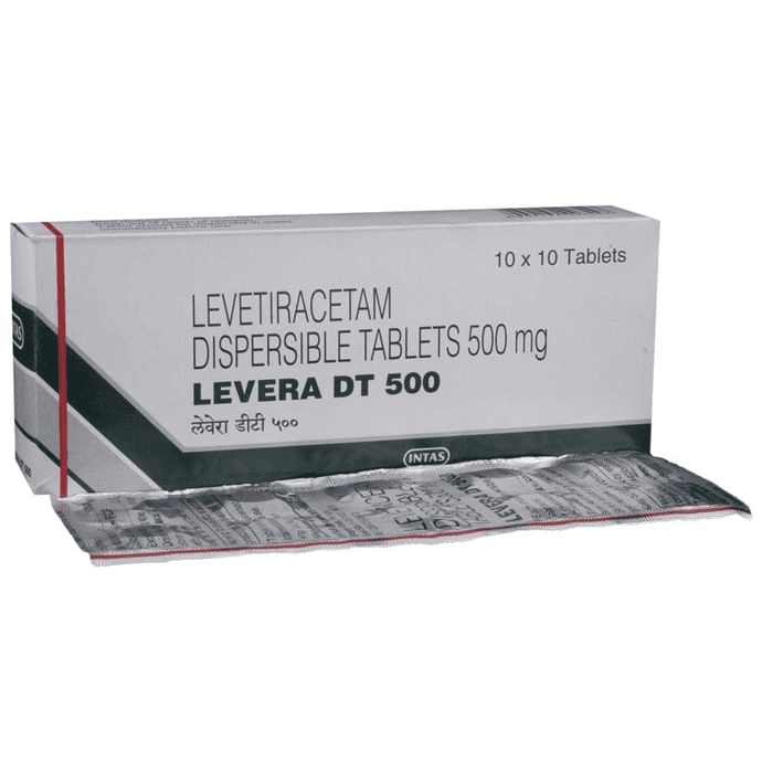 Levera DT 500 Tablet – Levetiracetam (500mg) 500 mg by Intas Pharmaceuticals Ltd — photo 1 of 5