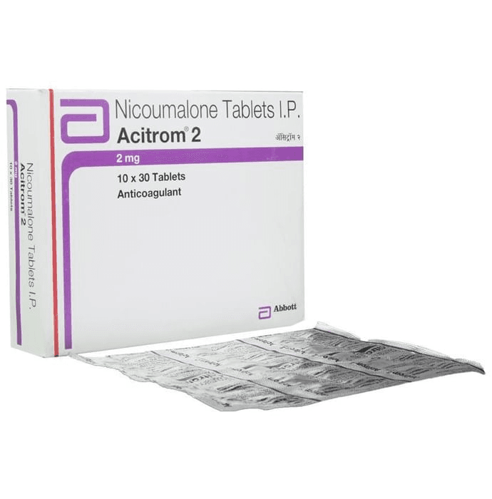 Acitrom 2 Tablet – Acenocoumarol (2mg) 2 mg by Abbott — photo 1 of 4