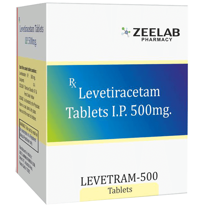 Levetram 500 Tablet – Levetiracetam (500mg) 500 mg by Zeelab Pharmacy Pvt Ltd — photo 1 of 3