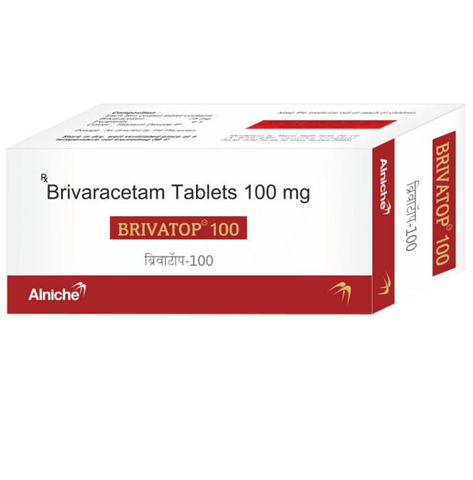 Brivatop 100 Tablet – Brivaracetam (100mg) 100 mg by Alniche Life Sciences Pvt Ltd