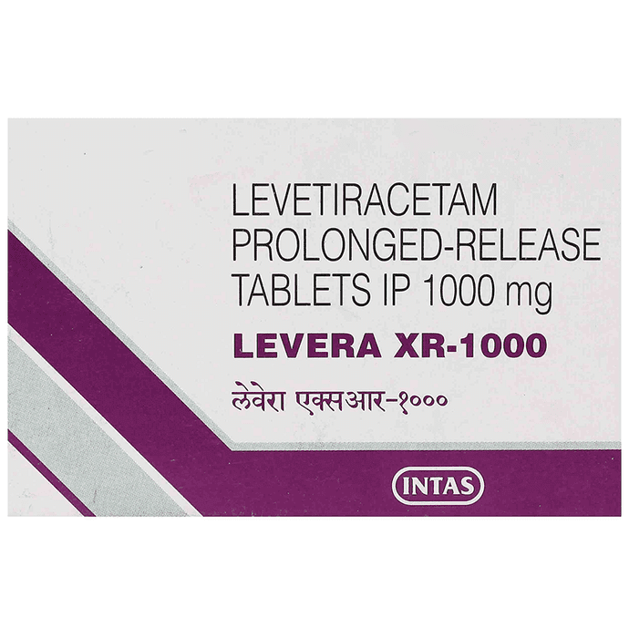 Levera XR 1000 Tablet – Levetiracetam (1000mg) 1000 mg by Intas Pharmaceuticals Ltd — photo 1 of 5